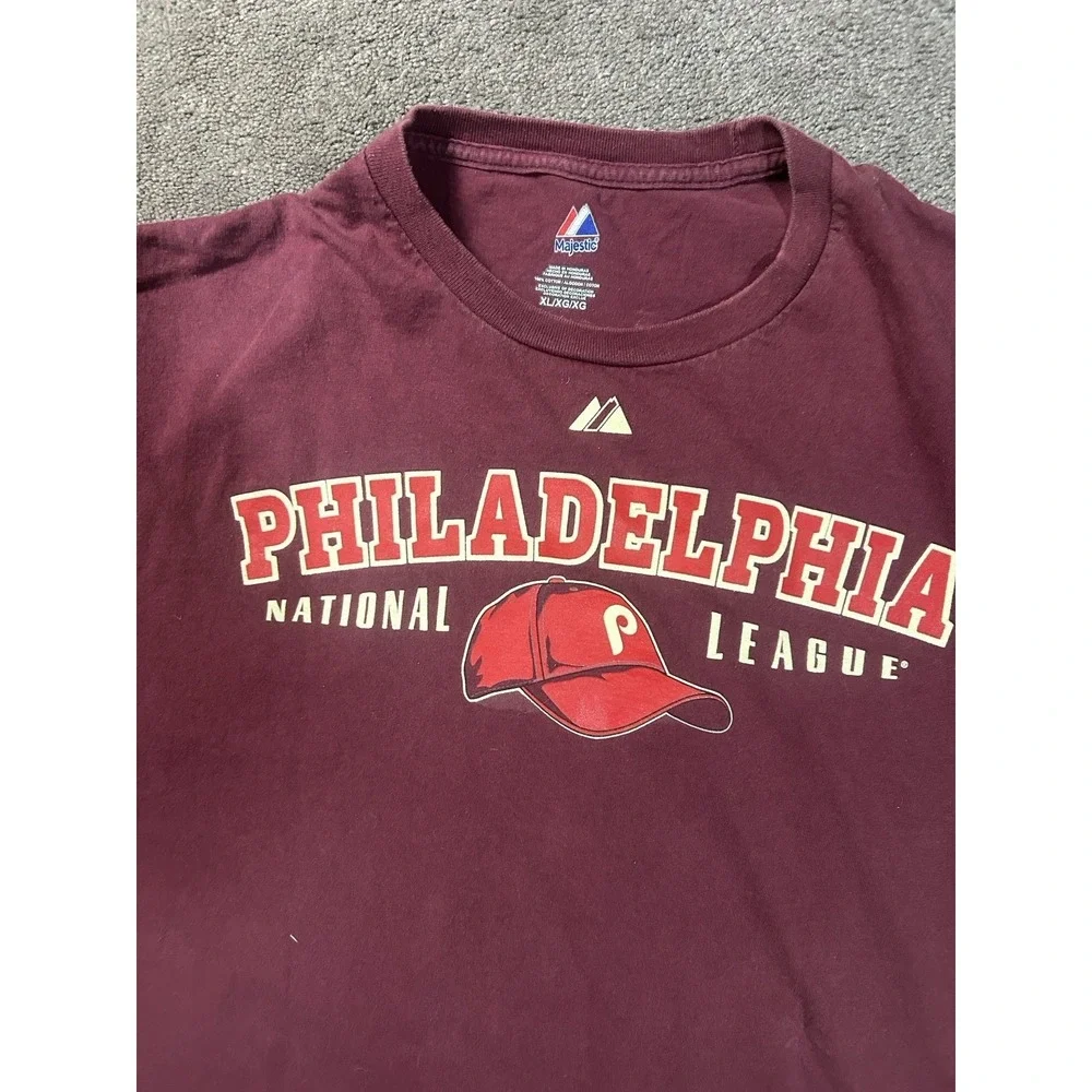 Philadelphia Phillies Tee Double Sided PhillieLEGACY Graphic Vibrant Majestic XL